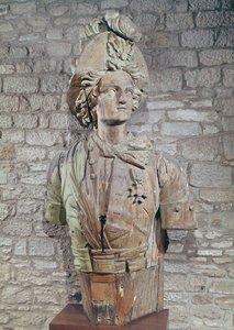 ルネデュグアイトルアンの首長（1673-1736）（木材）